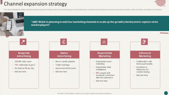 Social Media Marketing Company Profile Channel Expansion Strategy Portrait PDF Social Media Marketing Company Profile Channel Expansion Strategy Portrait PDF