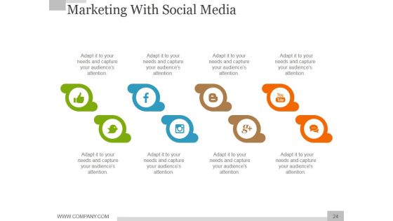 Social Media Marketing Strategy For Business Ppt PowerPoint Presentation Complete Deck With Slides
