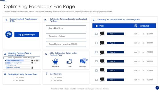Social Media Marketing Through Facebook Ppt PowerPoint Presentation Complete Deck With Slides