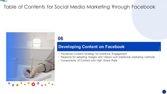 Social Media Marketing Through Facebook Ppt PowerPoint Presentation Complete Deck With Slides