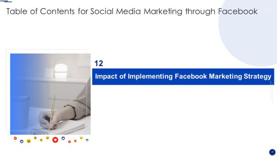 Social Media Marketing Through Facebook Ppt PowerPoint Presentation Complete Deck With Slides