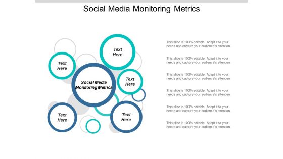 Social Media Monitoring Metrics Ppt PowerPoint Presentation Summary Design Ideas Cpb