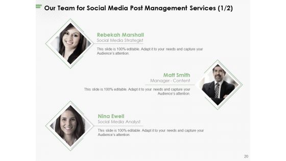 Social Media Post Management Proposal Ppt PowerPoint Presentation Complete Deck With Slides