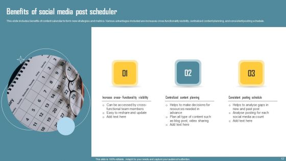 Social Media Post Scheduler Ppt PowerPoint Presentation Complete Deck With Slides