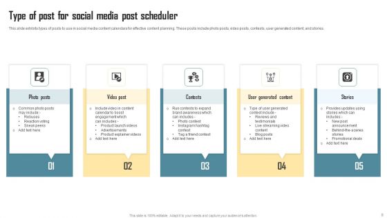 Social Media Post Scheduler Ppt PowerPoint Presentation Complete Deck With Slides