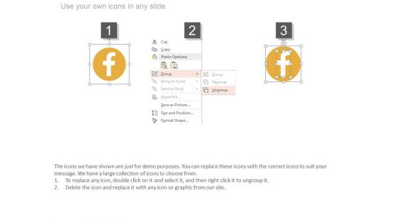 Social Media Profiles Of Company Powerpoint Slides