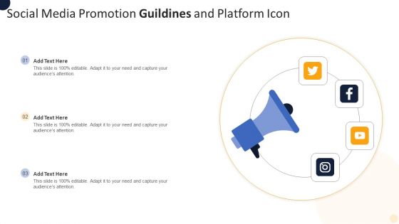 Social Media Promotion Guildines And Platform Icon Brochure PDF Social Media Promotion Guildines And Platform Icon Brochure PDF