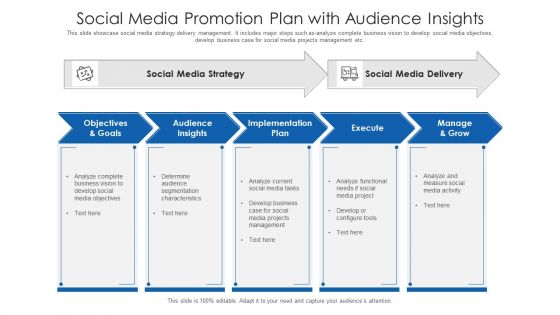 Social Media Promotion Plan With Audience Insights Ppt Infographic Template Smartart PDF Social Media Promotion Plan With Audience Insights Ppt Infographic Template Smartart PDF
