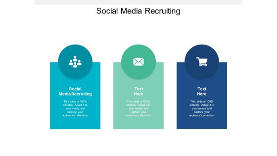 Social Media Recruiting Ppt PowerPoint Presentation Pictures Brochure