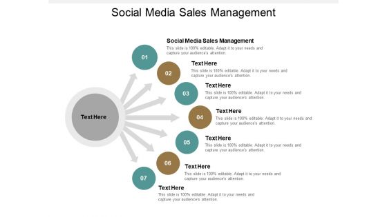 Social Media Sales Management Ppt PowerPoint Presentation File Graphics Design Cpb