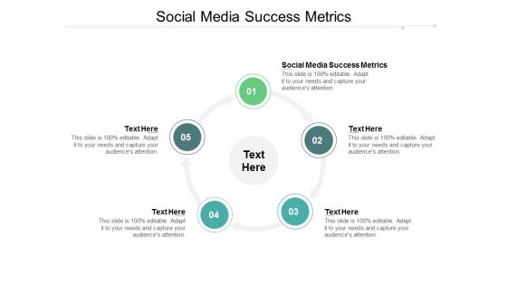 Social Media Success Metrics Ppt PowerPoint Presentation Show Graphics Cpb