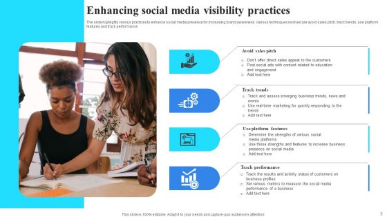 Social Media Visibility Ppt PowerPoint Presentation Complete Deck With Slides