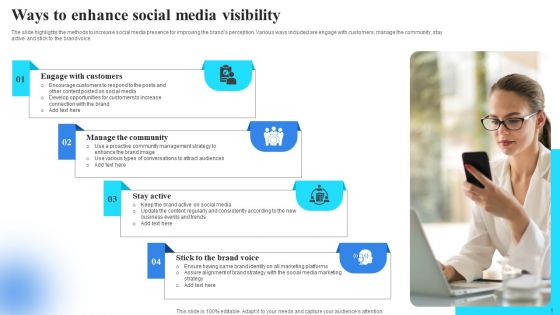 Social Media Visibility Ppt PowerPoint Presentation Complete Deck With Slides