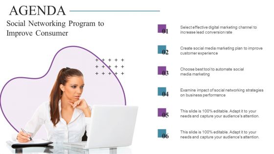 Social Networking Program Social Networking Program To Improve Consumer Agenda Designs PDF