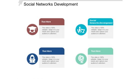 Social Networks Development Ppt PowerPoint Presentation Model Mockup Cpb