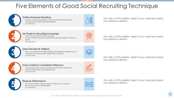 Social Recruiting Technique Ppt PowerPoint Presentation Complete Deck With Slides