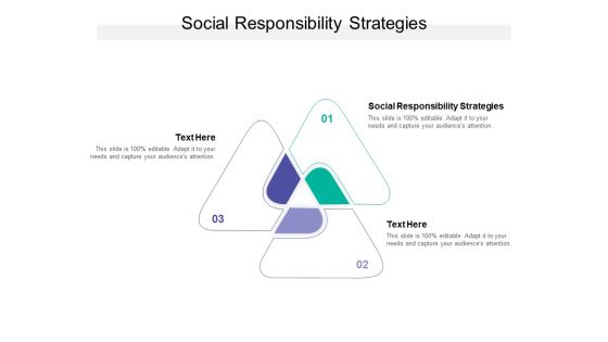Social Responsibility Strategies Ppt PowerPoint Presentation Gallery Slides Cpb