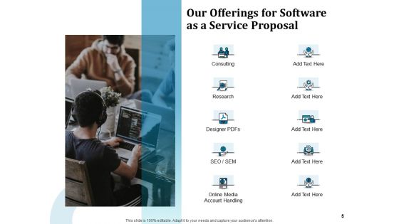 Software As A Service Proposal Ppt PowerPoint Presentation Complete Deck With Slides