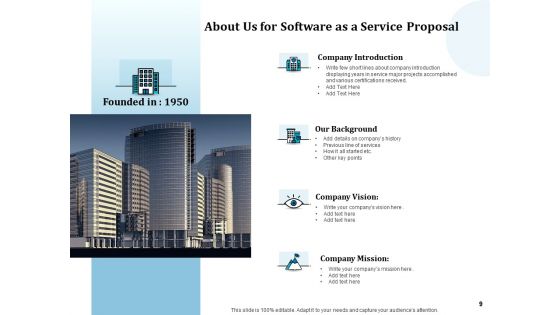 Software As A Service Proposal Ppt PowerPoint Presentation Complete Deck With Slides