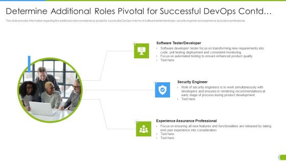 Software Development And IT Operations Infrastructure Development IT Determine Additional Roles Download PDF