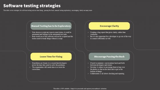 Software Development Life Cycle Planning Software Testing Strategies Brochure PDF Software Development Life Cycle Planning Software Testing Strategies Brochure PDF