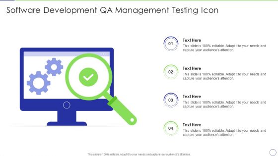 Software Development Qa Management Testing Icon Demonstration PDF