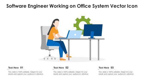 Software Engineer Working On Office System Vector Icon Ppt PowerPoint Presentation Gallery Format Ideas PDF