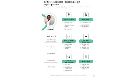 Software Engineers Playbook Template