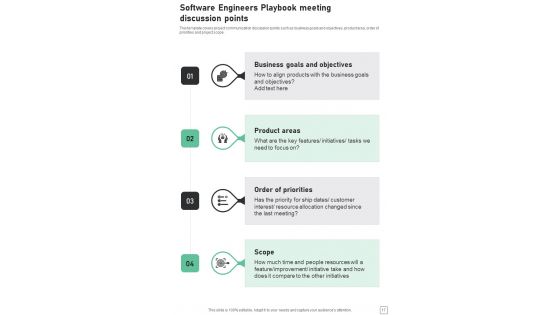 Software Engineers Playbook Template