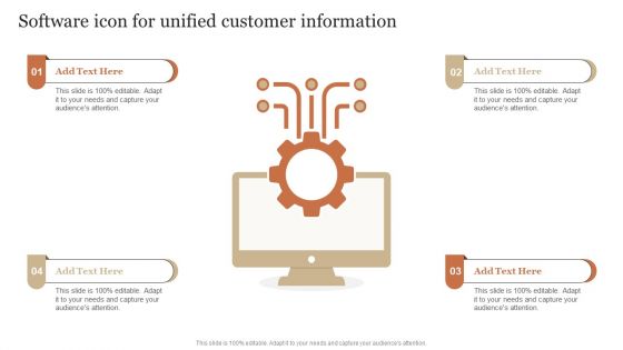 Software Icon For Unified Customer Information Diagrams PDF