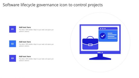 Software Lifecycle Governance Icon To Control Projects Rules PDF Software Lifecycle Governance Icon To Control Projects Rules PDF