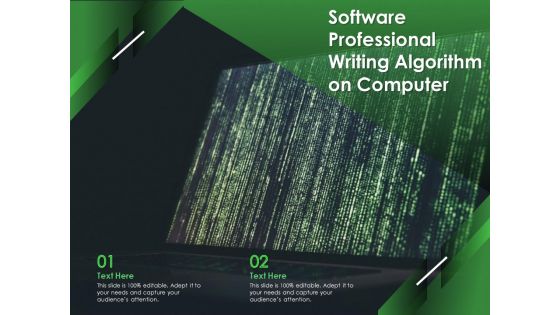 Software Professional Writing Algorithm On Computer Ppt PowerPoint Presentation File Influencers PDF Software Professional Writing Algorithm On Computer Ppt PowerPoint Presentation File Influencers PDF