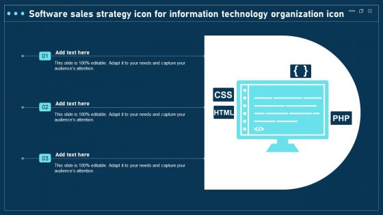 Software Sales Strategy Icon For Information Technology Organization Icon Slides PDF Software Sales Strategy Icon For Information Technology Organization Icon Slides PDF