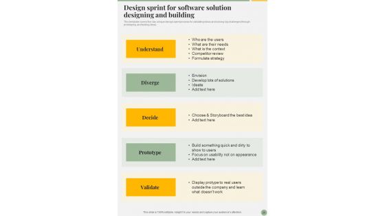 Software Solution Designing And Building Playbook Template