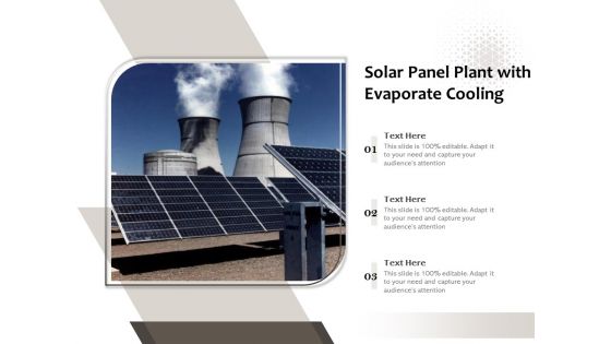 Solar Panel Plant With Evaporate Cooling Ppt PowerPoint Presentation Gallery Format PDF