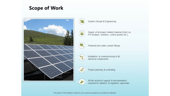 Solar Power Plant Technical Scope Of Work Ppt Infographics PDF