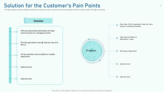 Solution For The Customers Pain Points Ppt Summary Topics PDF