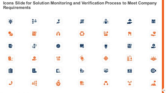 Solution Monitoring And Verification Process To Meet Company Requirements Ppt PowerPoint Presentation Complete Deck With Slides
