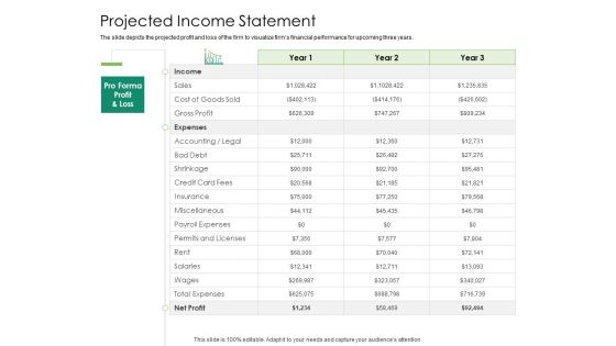 Solvency Action Plan For Private Organization Projected Income Statement Topics PDF Solvency Action Plan For Private Organization Projected Income Statement Topics PDF