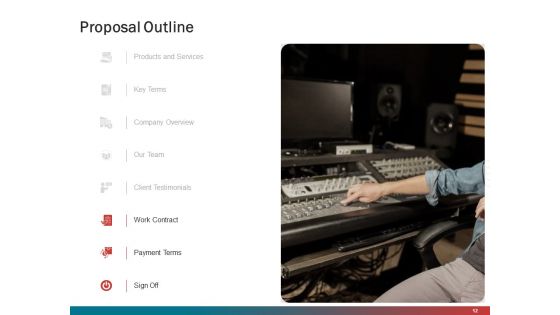 Sound Production Firm Agreement Proposal Ppt PowerPoint Presentation Complete Deck With Slides