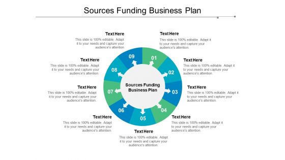 Sources Funding Business Plan Ppt PowerPoint Presentation Infographic Template Outfit Cpb