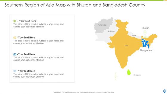 Southern Region Of Asia Political Map Ppt PowerPoint Presentation Complete Deck With Slides