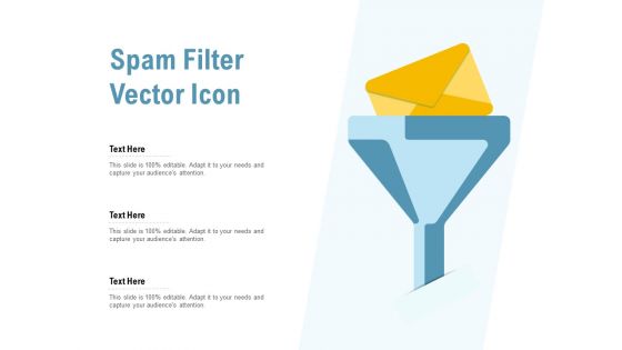 Spam Filter Vector Icon Ppt PowerPoint Presentation Pictures Show
