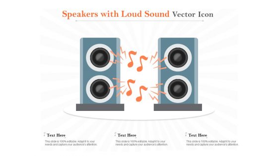 Speakers With Loud Sound Vector Icon Ppt PowerPoint Presentation Model Example