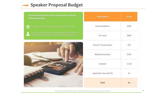 Speaking Engagement Proposal Template Ppt PowerPoint Presentation Complete Deck With Slides