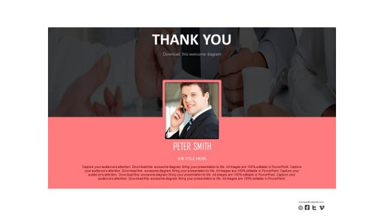Special Thanks Business Card Design Powerpoint Slides