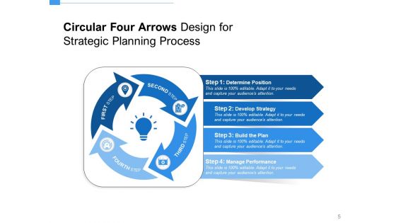 Spiral 4 Arrows Plan Communication Ppt PowerPoint Presentation Complete Deck