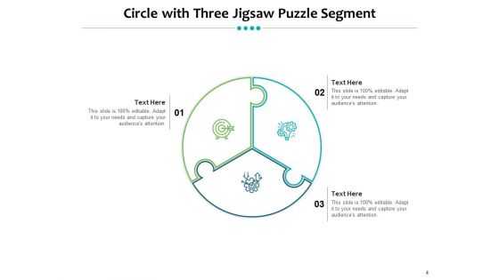 Split A Circle Into Three Circle Partitioned Curved Segment Puzzle Segment Ppt PowerPoint Presentation Complete Deck