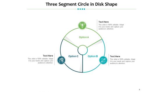 Split A Circle Into Three Circle Partitioned Curved Segment Puzzle Segment Ppt PowerPoint Presentation Complete Deck