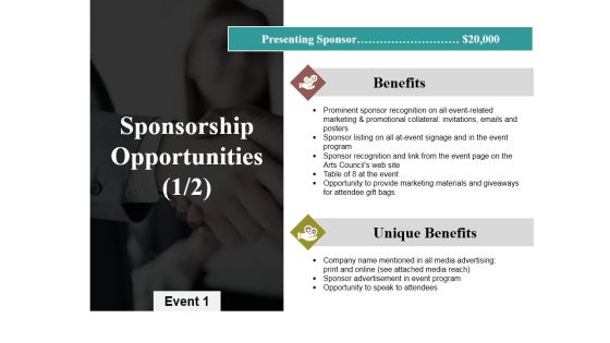 Sponsorship Opportunities Template 2 Ppt PowerPoint Presentation Infographics Demonstration